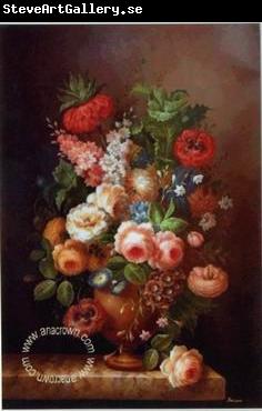unknow artist Floral, beautiful classical still life of flowers.106